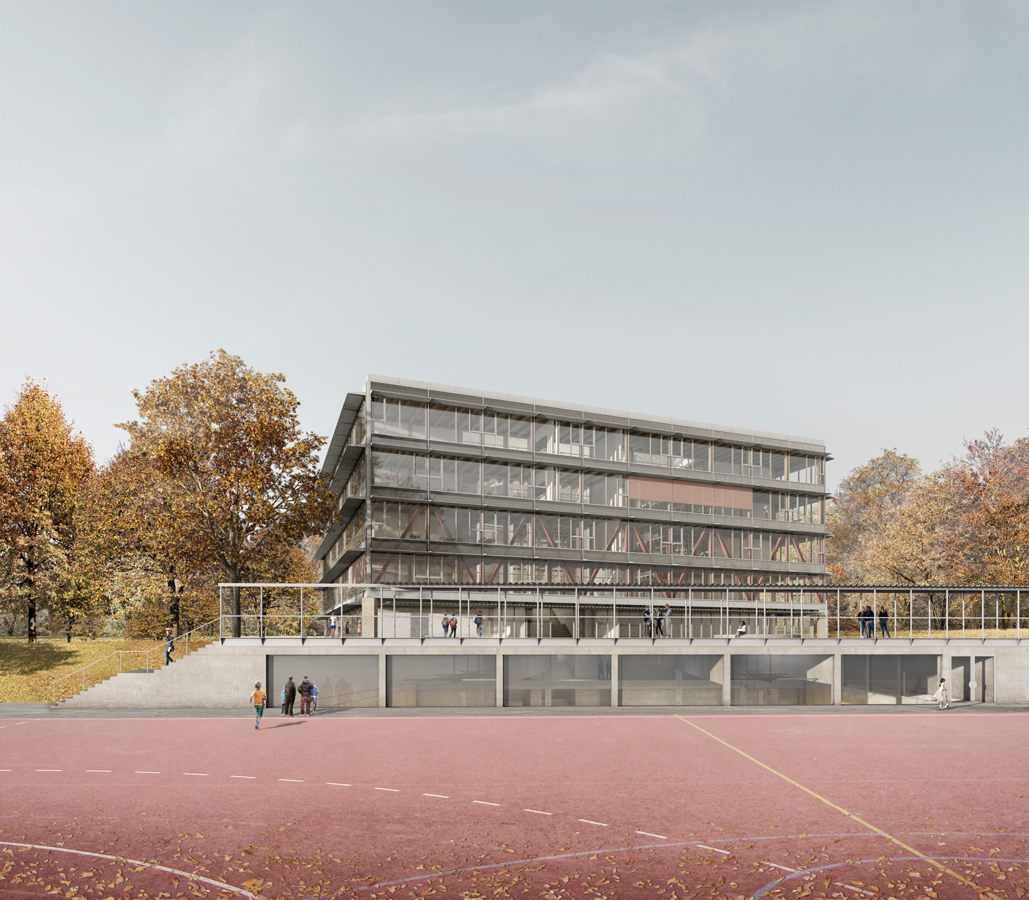 1. Bild zum Projekt 'Neubau Volksschule Goumoëns'