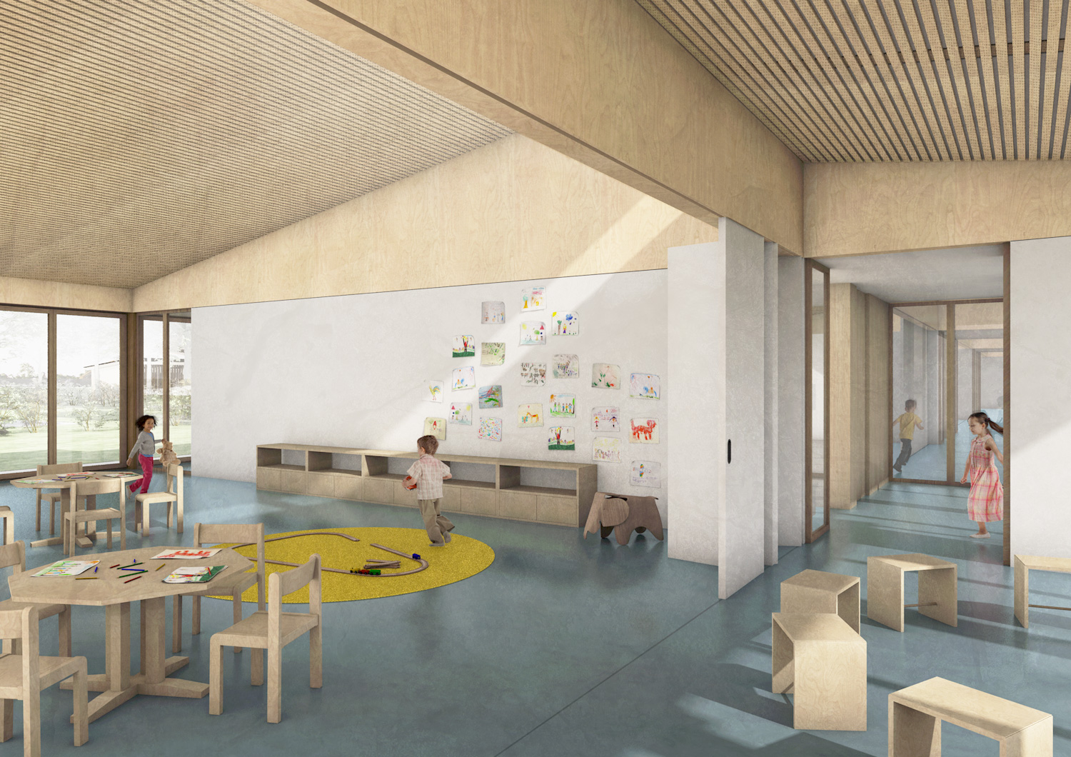 2. Bild zum Projekt 'Neubau dreifach Kindergarten Schulzentrum Kreuzfeld'